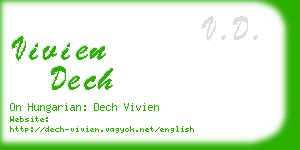 vivien dech business card